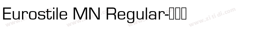 Eurostile MN Regular字体转换